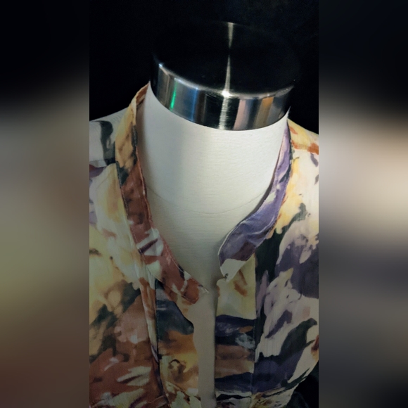 Coldwater Creek Floral Mesh Jacket- XL - Picture 4 of 6